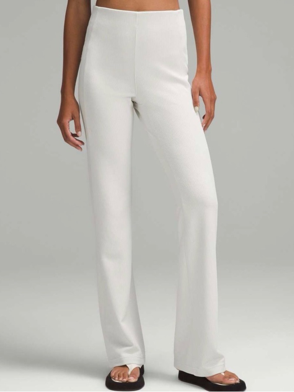 Lululemon Ribbed Softstreme Flared Pant Bone size 2